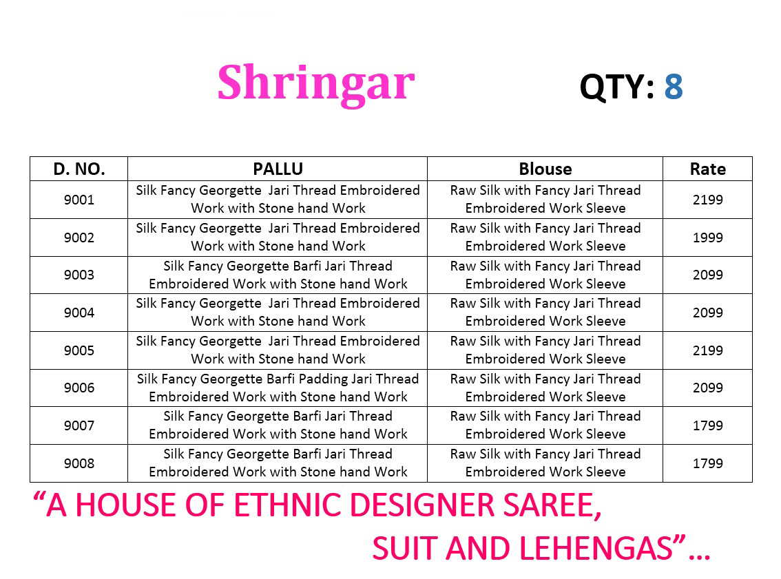Shringar Kessi Fabric Designer Stone Handwork Saree Shringar Kessi Fabric Designer Stone Handwork Saree
