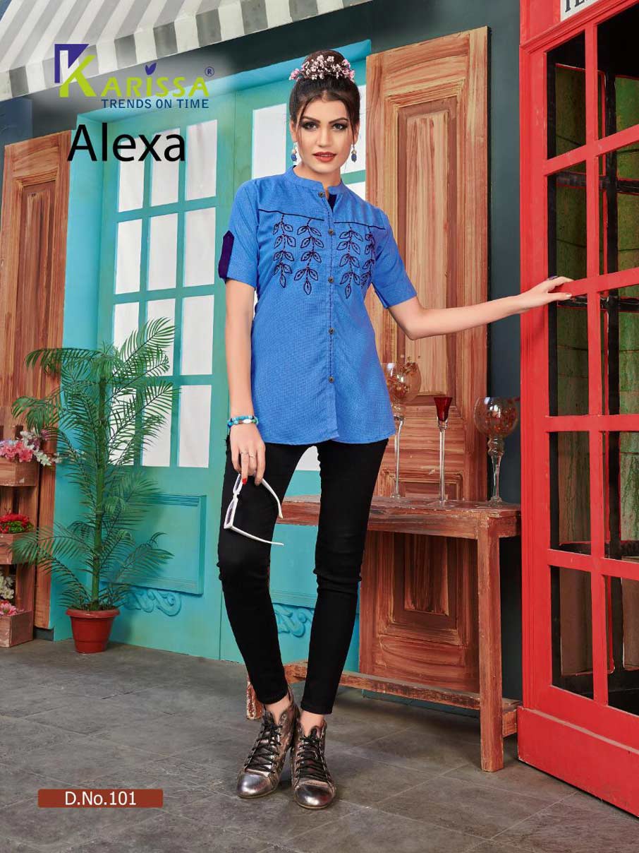 Alexa Karissa Fancy Thread Work Tops Manufacturer Alexa Karissa Fancy Thread Work Tops Manufacturer
