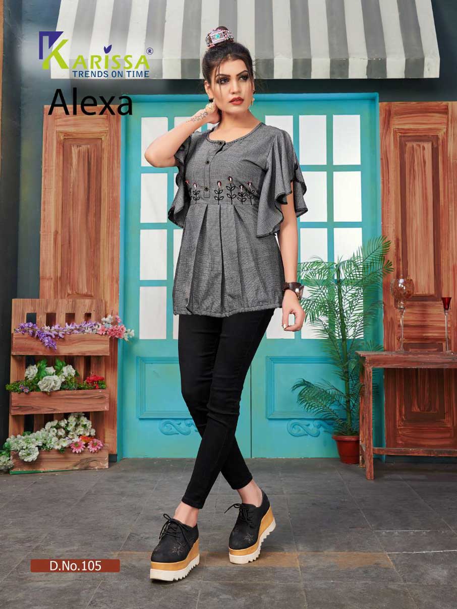 Alexa Karissa Fancy Thread Work Tops Manufacturer Alexa Karissa Fancy Thread Work Tops Manufacturer