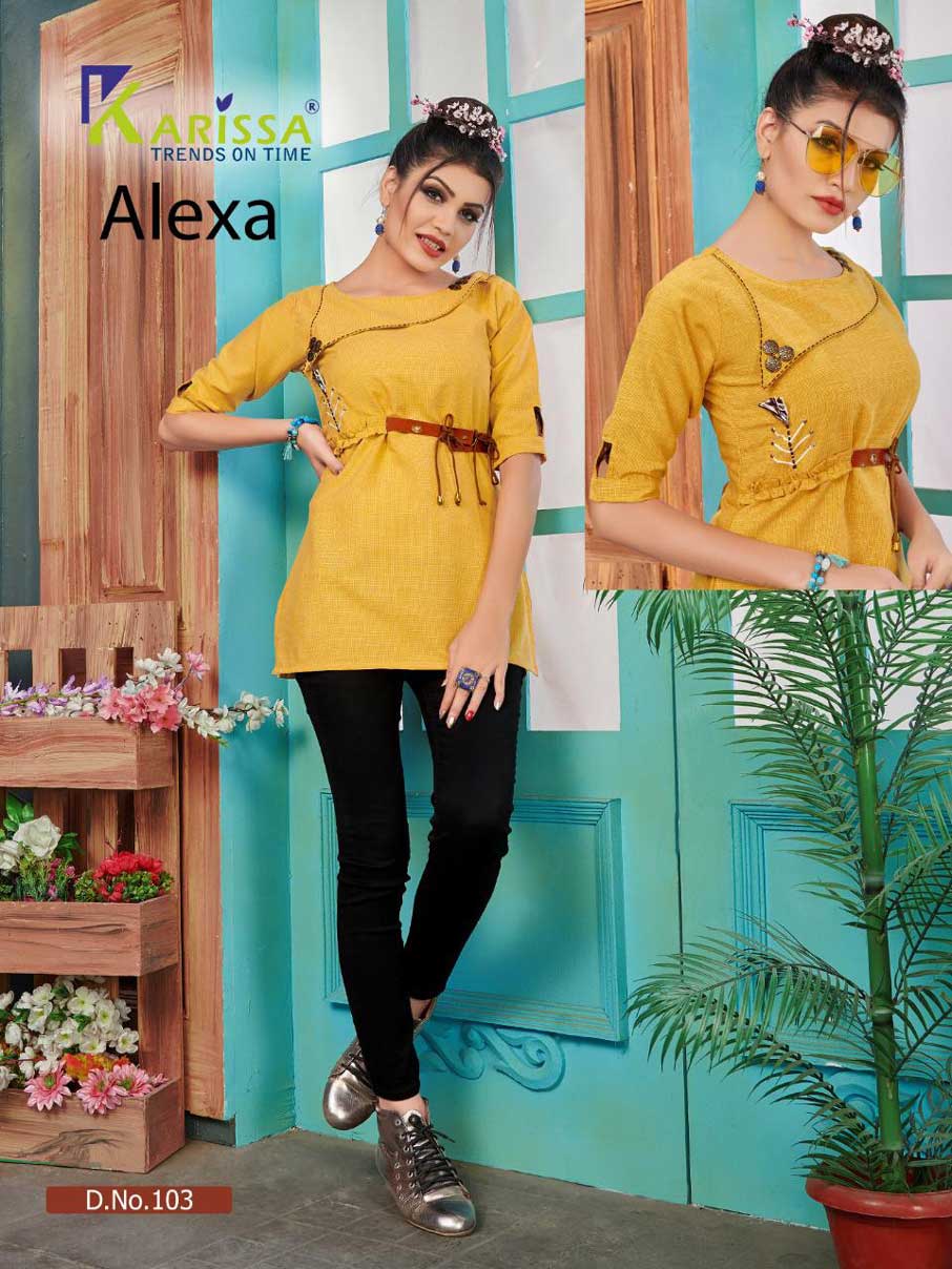 Alexa Karissa Fancy Thread Work Tops Manufacturer Alexa Karissa Fancy Thread Work Tops Manufacturer