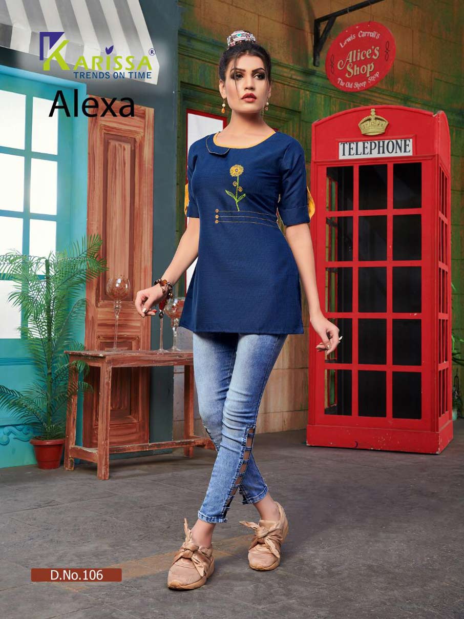 Alexa Karissa Fancy Thread Work Tops Manufacturer Alexa Karissa Fancy Thread Work Tops Manufacturer