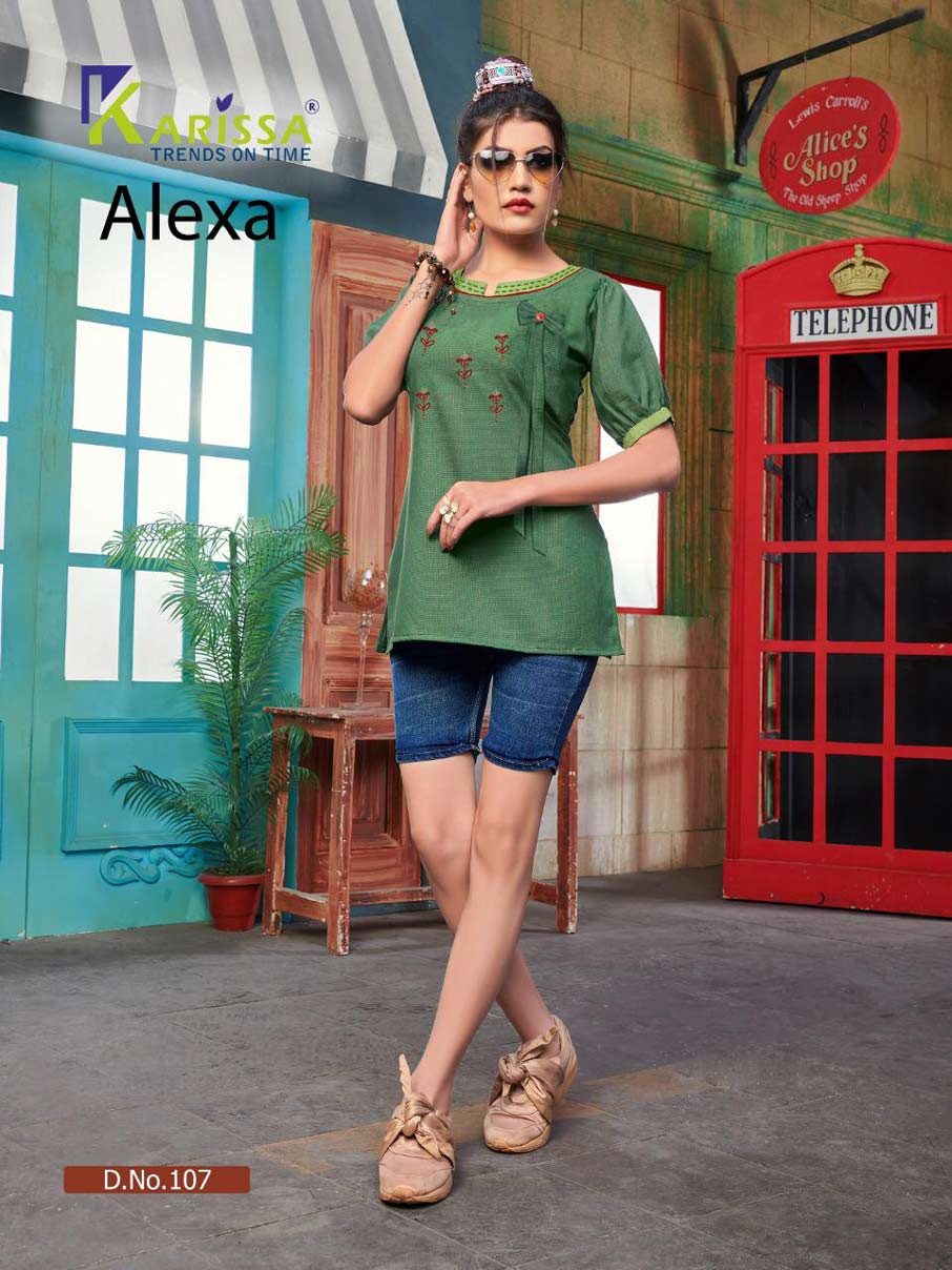 Alexa Karissa Fancy Thread Work Tops Manufacturer Alexa Karissa Fancy Thread Work Tops Manufacturer