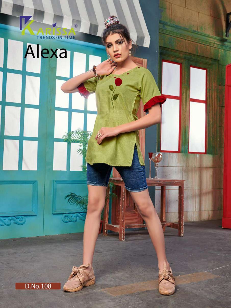 Alexa Karissa Fancy Thread Work Tops Manufacturer Alexa Karissa Fancy Thread Work Tops Manufacturer