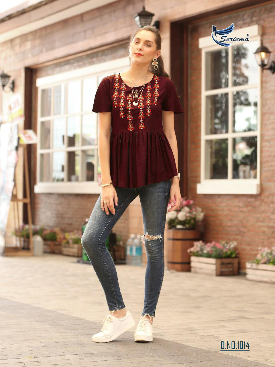 Glazier Seriema Heavy Rayon Embroidery Tops Glazier Seriema Heavy Rayon Embroidery Tops