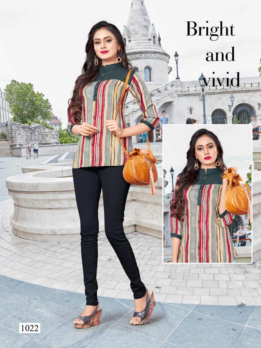 Griva Vrunda Tex Printed Girls Wear Rayon Tops Catalog Griva Vrunda Tex Printed Girls Wear Rayon Tops Catalog