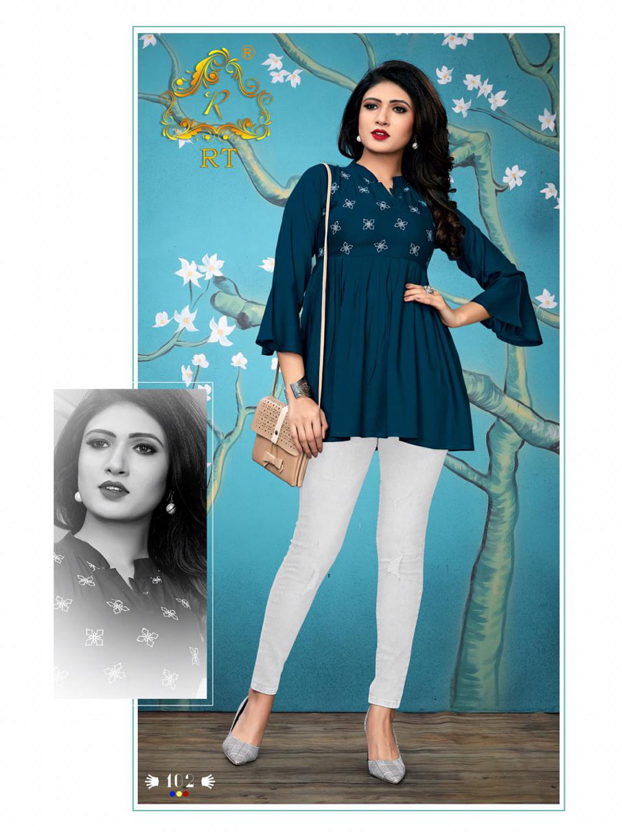 Jolly RT Design Rayon Dyed Embroidery Tops Catalog Jolly RT Design Rayon Dyed Embroidery Tops Catalog