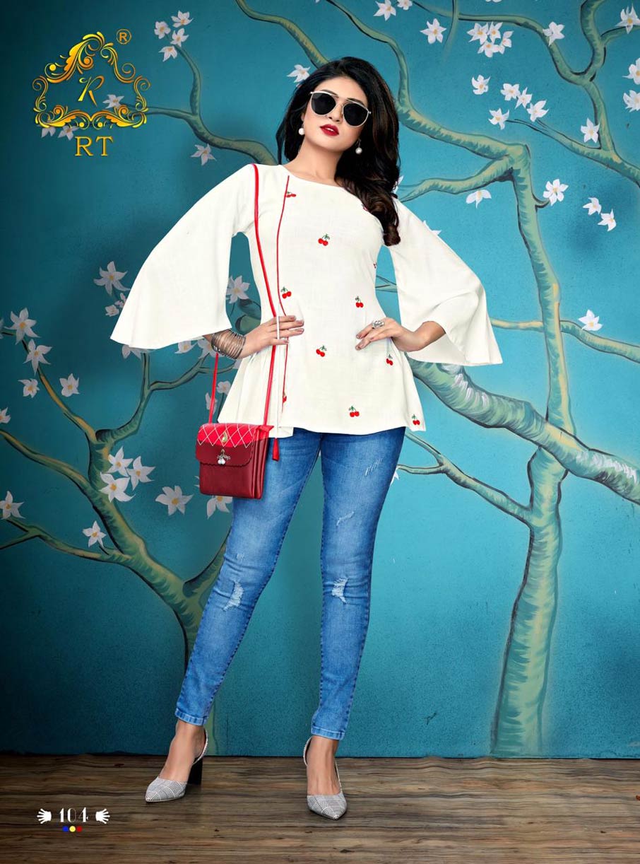 Jolly RT Design Rayon Dyed Embroidery Tops Catalog Jolly RT Design Rayon Dyed Embroidery Tops Catalog