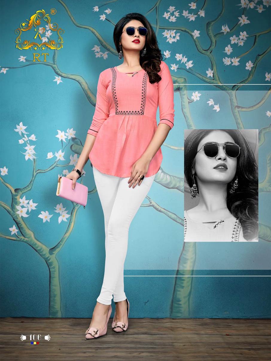 Jolly RT Design Rayon Dyed Embroidery Tops Catalog Jolly RT Design Rayon Dyed Embroidery Tops Catalog