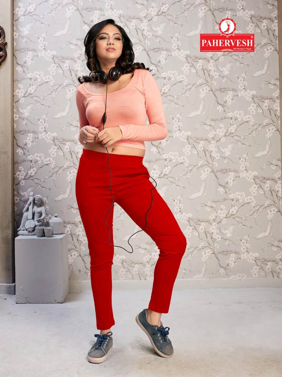 Jupiter Pahervesh Rayon Lycra Slim Fit Ladies Pants Jupiter Pahervesh Rayon Lycra Slim Fit Ladies Pants