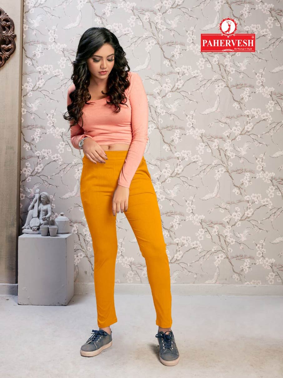 Jupiter Pahervesh Rayon Lycra Slim Fit Ladies Pants Jupiter Pahervesh Rayon Lycra Slim Fit Ladies Pants