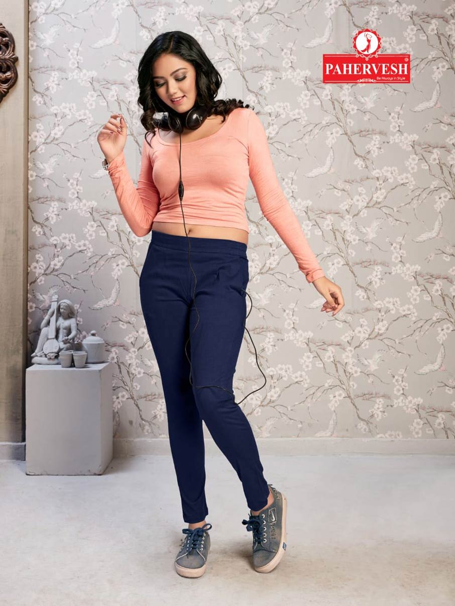 Jupiter Pahervesh Rayon Lycra Slim Fit Ladies Pants Jupiter Pahervesh Rayon Lycra Slim Fit Ladies Pants