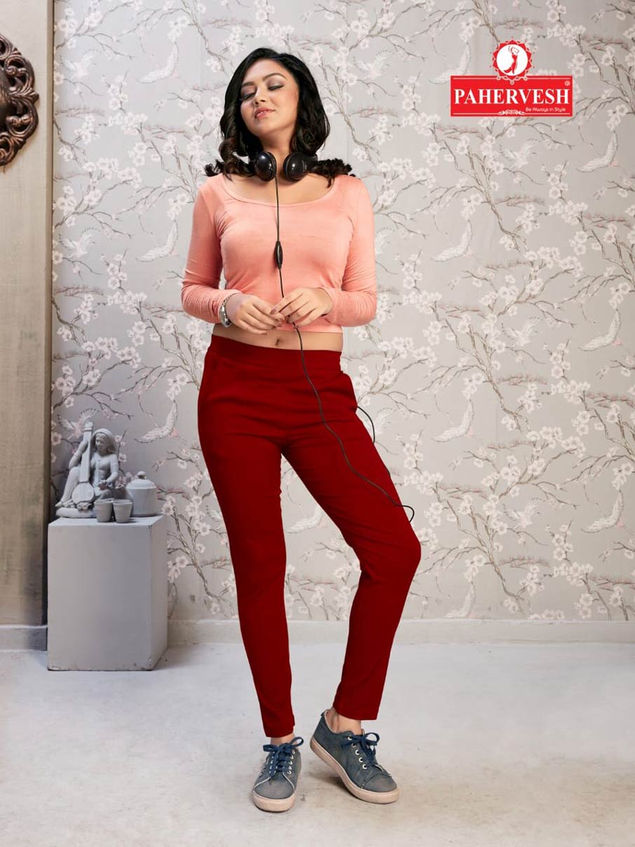 Jupiter Pahervesh Rayon Lycra Slim Fit Ladies Pants Jupiter Pahervesh Rayon Lycra Slim Fit Ladies Pants
