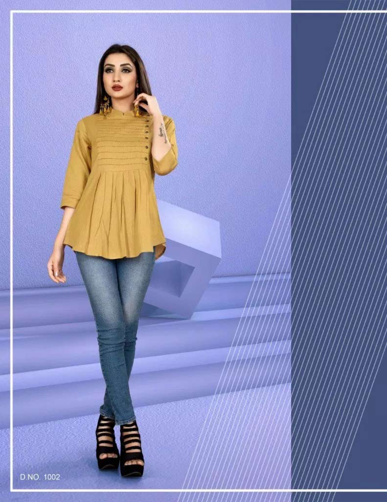Kiwi Alishka Plain Cotton Girls Wear Tops Collection Kiwi Alishka Plain Cotton Girls Wear Tops Collection