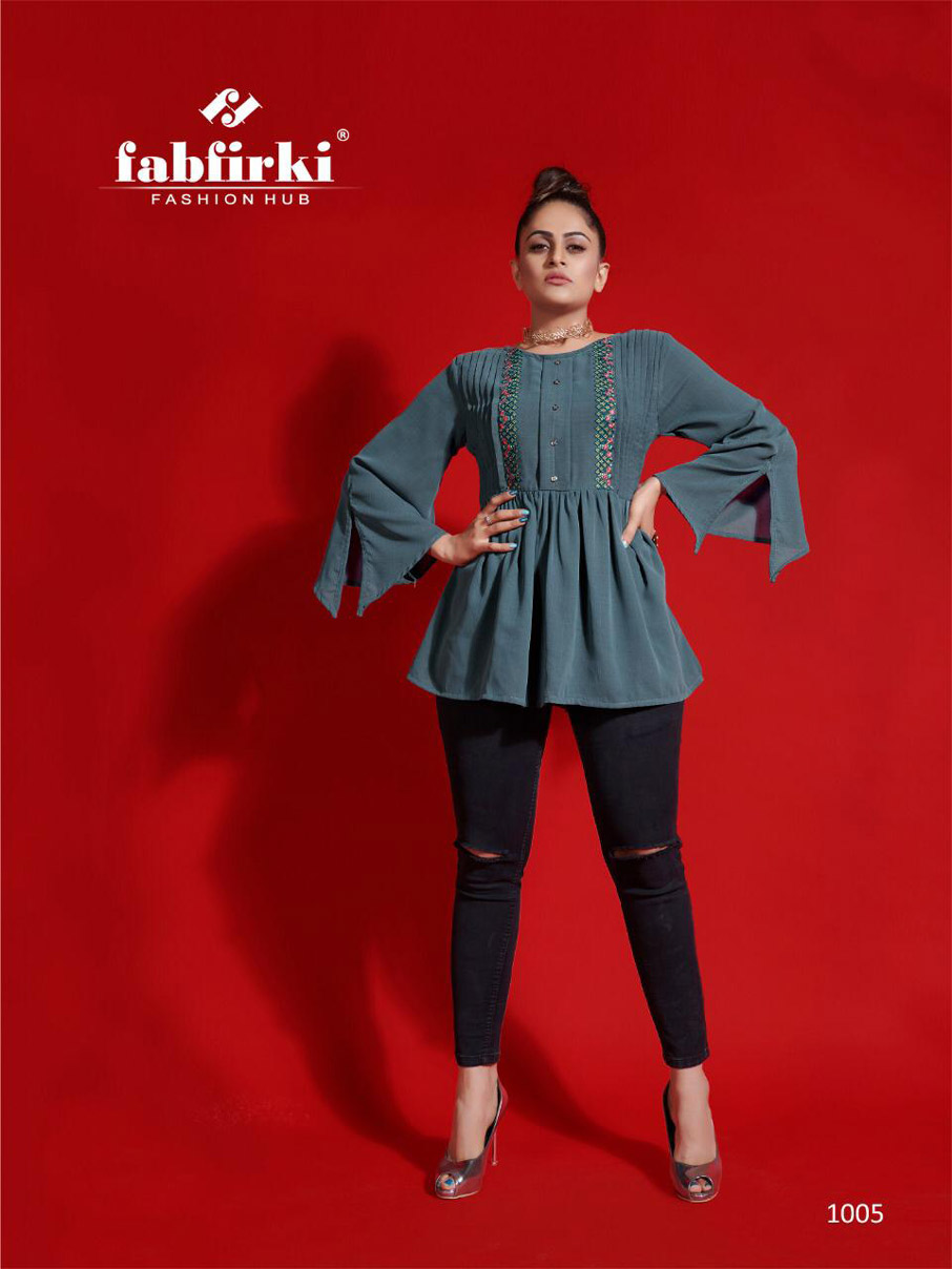 Fabfirki Red-Look Embroidery Western Wear Tops Fabfirki Red-Look Embroidery Western Wear Tops